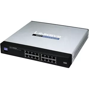 Linksys SR2016 16-Port Switch 10/100/1000MPS w/Metal Case - Original Box - Picture 1 of 7