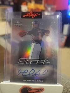 Gabriel Arias Silver Steel Signatures Auto /15 - 2022 Leaf Trinity Guardians B4 - Picture 1 of 2