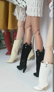 12 In Cowgirl Boots one size fit all same size doll.Barbie,fr, nuface, poppy par - Picture 1 of 5