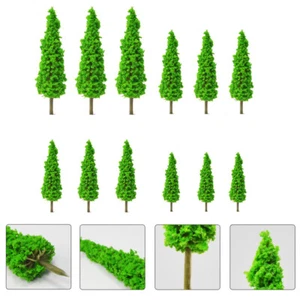 12 Pezzi Modellino Albero Verde Simulato Bambini Simulazione Mini Decorazione - Foto 1 di 12