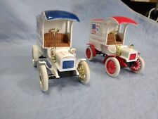 TWO  1905  FORDS  OPEN CAB   LIMITED  ERTL CLASSICS  1988 ELECT   1:25th DIECAST