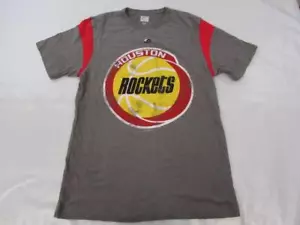 New Houston Rockets Mens Size M Medium Gray Majestic Shirt - Picture 1 of 3