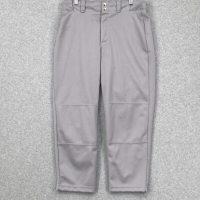 Wilson Baseball Pants Youth XL Grey Snaps Zipper Stretch Polyester - Image 1 of 4
