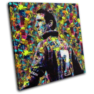 Eric Cantona Pop Icónico Celebridades UN SOLO LIENZO ARTE DE PARED Impresión de imágenes - Imagen 1 de 1