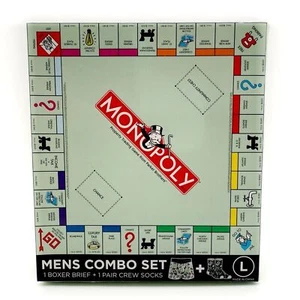 Monopoly Juego Calzoncillos Boxer Calcetines Crew Para Hombre Talla Grande Divertido Novedad Conjunto de Regalo - Imagen 1 de 7