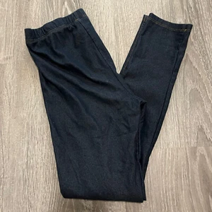 The Childrens Place Girls Pull On Pants Sz L 10 / 12 Dark Blue Elastic Waist  - Picture 1 of 9