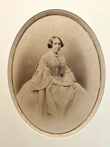Gustave LE GRAY signé "portrait de femme" c.1855 - Foto 1 di 3