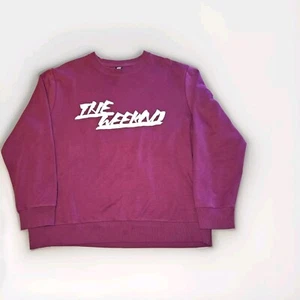 The Weeknd H&M Maroon “If It Ain't XO Then It Gotta Go” Sweatshirt XL Pullover - Picture 1 of 5