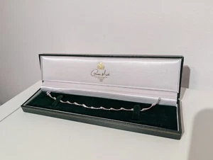 Elegant Silver Wave Bracelet by Gordon Marks - Renowned British Jeweller - 18cm - Picture 1 of 5