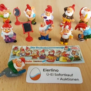 JUEGO SORPRESA TOP KINDER - GNOMOS DRWAFS EN EL BAÑO 1991 - EXCELENTE ESTADO - Imagen 1 de 10