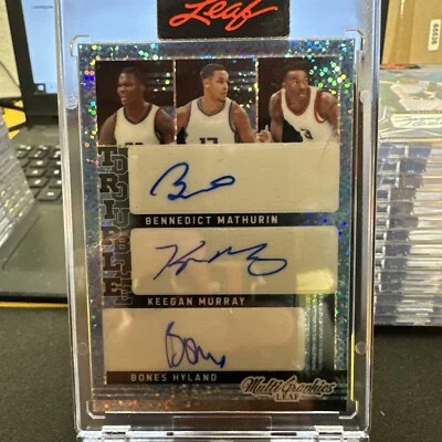 2023 MultiGraphics 5 Auto EASON SOCHAN HYLAND MURRAY MATHURIN Sparkle Blue 6/10 - Image 1 of 3