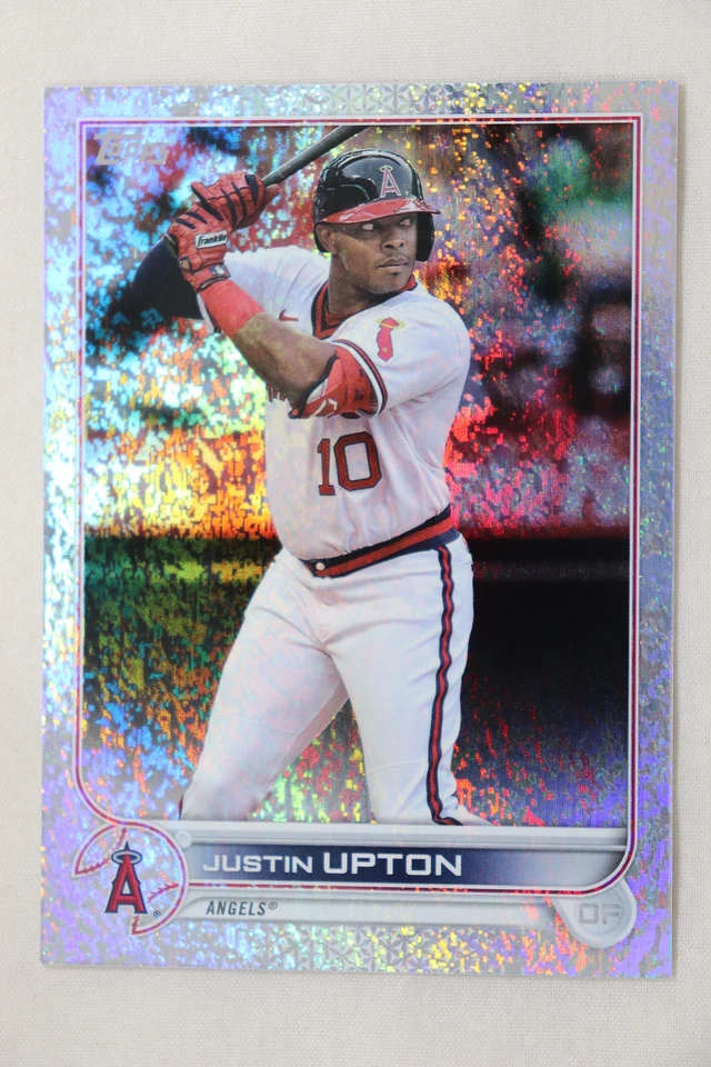 Justin Upton - Los Angeles Angels - 2022 Topps Factory Set Foilboard Card #/390 - Image 1 of 1