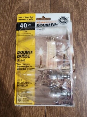 Sylvania 40w Clear B10 Candelabra Bulbs Blunt Tip 2 In Package - Image 1 of 4