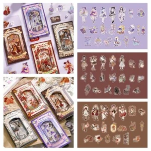 Card Sticker DIY Collage Stickers Handbook Decoration Anime Decorative Sticker - Picture 1 of 12