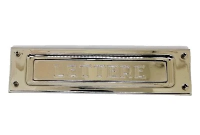 BUCA PER LETTERE CROMO LUCIDO ART. 2501 BUCA LETTERE CROMATO APERTURA INTERNA - Immagine 1 di 2