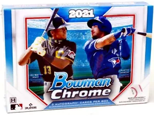 2021 BOWMAN CHROME BASEBALL HTA CHOICE 12 BOX CASE BLOWOUT CARDS - Picture 1 of 2