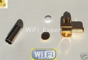 100 x MCX Angle Male plug L Type connector RG316 RG174 RF cable crimp solder - Picture 1 of 5