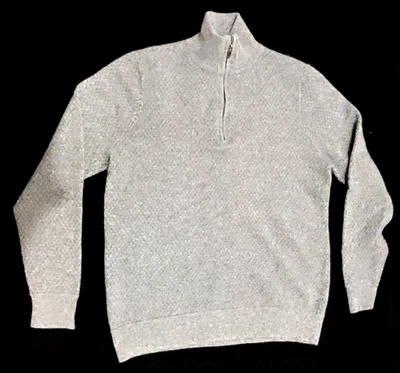 Suéter Forte Cashmere Gris Talla XL Cuello Alto Suéter Foto 1 de 4