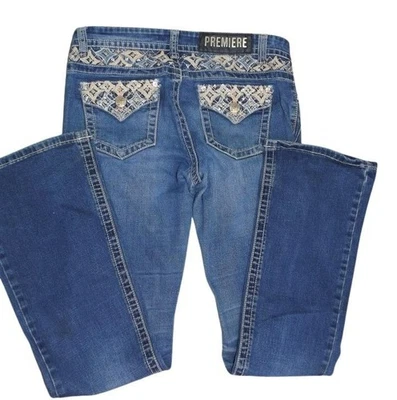 Pantalones de mezclilla Rue 21 Premiere tiro medio talla 5/6 JH832 para niñas Foto 1 de 4