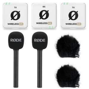 Rode Wireless ME Doble Micrófono Inalámbrico Blanco Entrevista Set 2 BK - Imagen 1 de 9