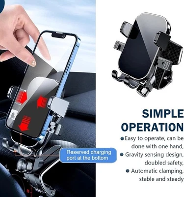 Automatic Clamping Car Charging wireless Charger Mount Air Vent Phone Holder New - Image 1 of 4