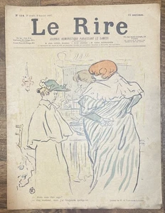 Le Rire Magazine - January 9, 1897 - Toulouse-Lautrec Cvr Lithograph - Complete - Picture 1 of 7
