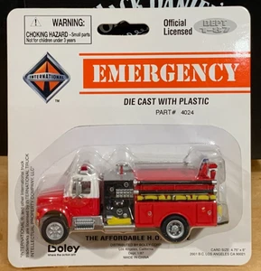 Rare Boley Emergency International 1/87 4024-17 Red Fire Pumper Engine Truck - Bild 1 von 4