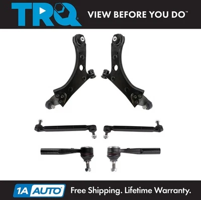 TRQ Front Steering & Suspension Kit Fits 2016-2019 Fiat 500X 15-18 Jeep Renegade - Image 1 of 4