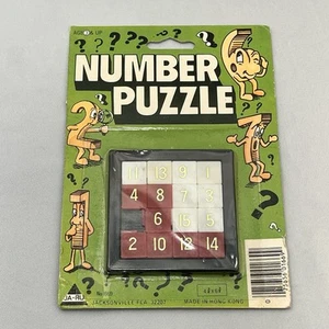 Vintage Number Puzzle Sliding Tiles New Old Stock Hong Kong - Picture 1 of 6