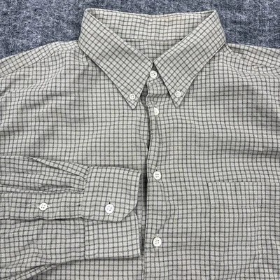 Camisa Gitman Bros Para Hombre 17.5 Extra Grande Cuadros Abotonada Informal Negocios Oficina Foto 1 de 4
