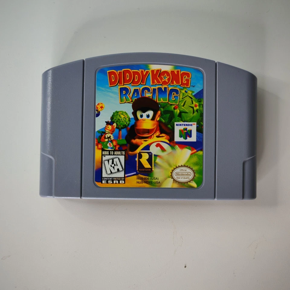 Diddy Kong Racing (Nintendo 64, 1997) Authentic N64 Game Cartridge - Image 1 of 4