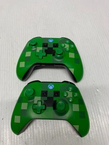 Microsoft Controller Wireless per XBOX ONE Verde Minecraft Creeper 1708 LEGGI - Foto 1 di 6