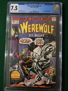 Werewolf By Night #32 CGC 7.5 1st Appearance Of Moon Knigh Marvel Key - Picture 1 of 8