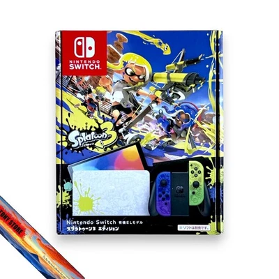 Nintendo Switch OLED Model Splatoon 3 Limited Edition Handheld Game Console JP - Image 1 of 4