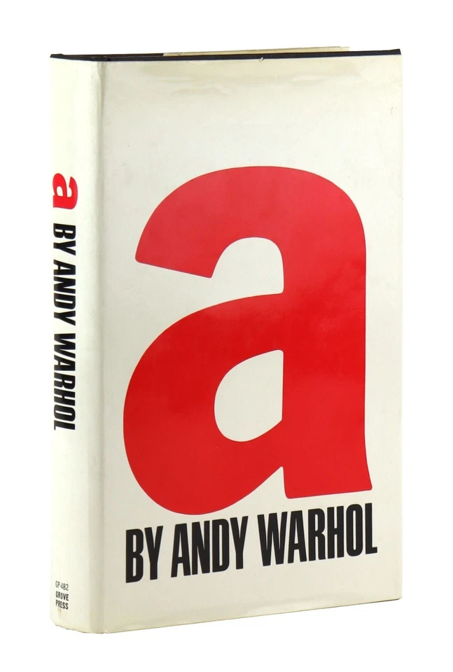 Andy Warhol / a: a novel First Edition 1968 Grove Press Very Good+ Dust Jacket - Image 1 of 1