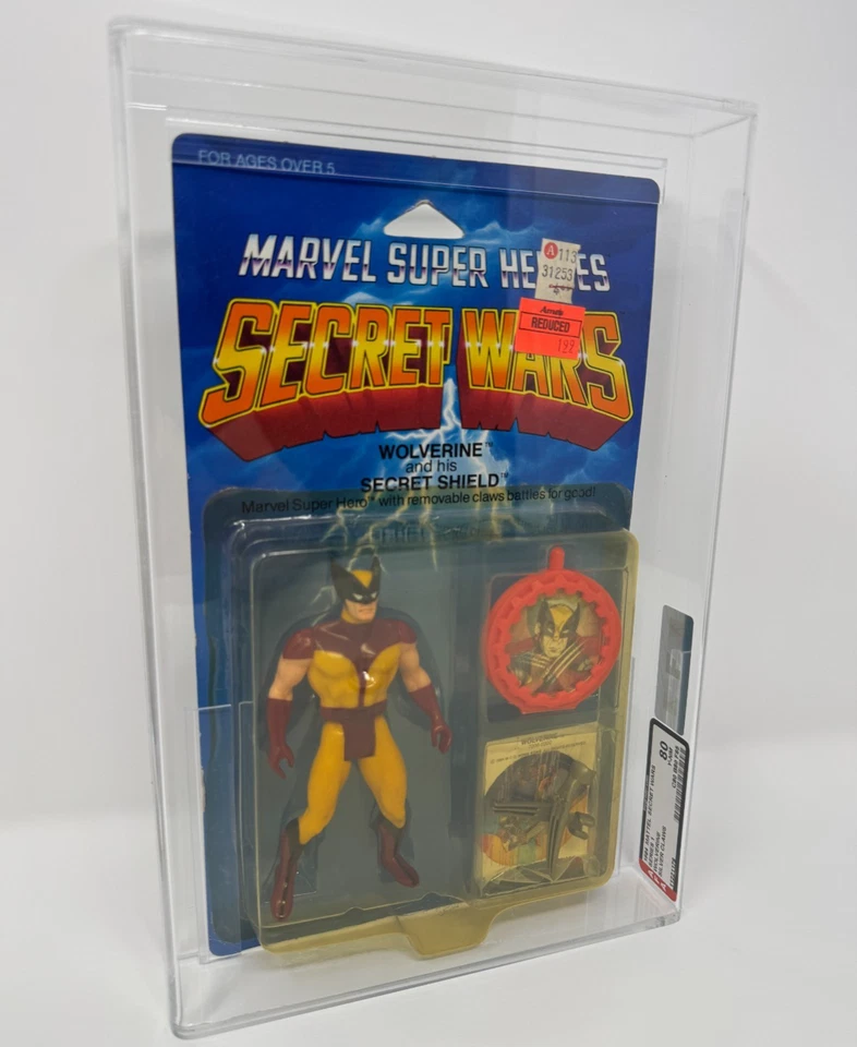 Figura de acción Mattel Marvel Super Heroes Secret Wars Wolverine AFA 80 1984 Foto 1 de 4
