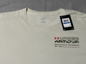 Under Armour Men's Long Sleeve XL - EXTRA LARGE - IVORY - New - 2 Sided - Picture 1 of 24