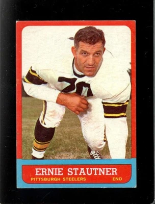 1963 TOPPS #129 ERNIE STAUTNER EX SP STEELERS HOF NICELY CENTERED  *XR21449 - Image 1 of 2