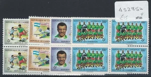 Cameroun 1990 Sport: World Cup Football sg1120-3 unmounted mint blocks of 4 - Picture 1 of 1
