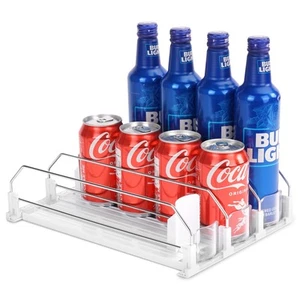 Automatic Soda Can Organizer for Refrigerator Can Dispenser for Beer Soda Sel... - Picture 1 of 7