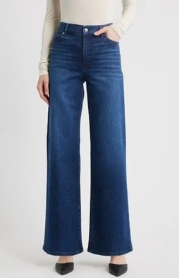 Jeans Frame Le Slim Palazzo cintura alta perna larga MSRP $278 - Imagem 1 de 4