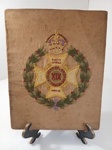 Boer War Needlework 19th Battalion London Regiment Saint Pancras 1902 Antique - Picture 1 of 17