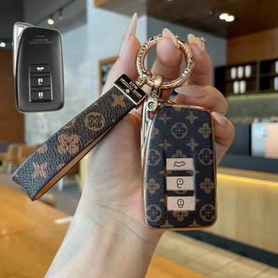 Key Fob Case Cover for Lexus RX LX570 ES IS200 GS NX300h Soft Protective Shell - Image 1 of 4