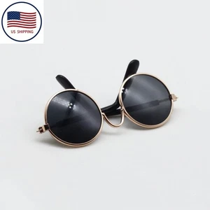 Gafas para muñecas borde de alambre de metal lentes negras mini muñecas accesorios de disfraz - Imagen 1 de 8