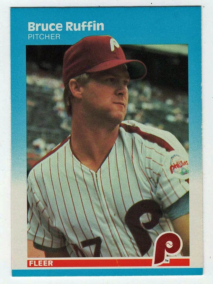 Bruce Ruffin RC - Philadelphia (MLB Baseball Card) 1987 Fleer # 183 - Mint - Image 1 of 1