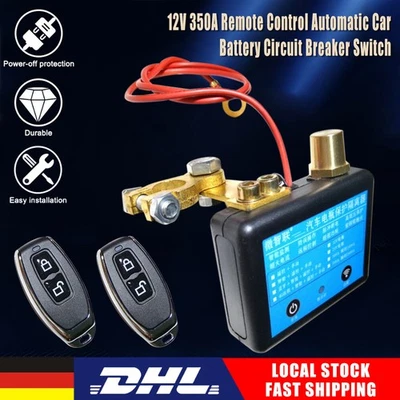 12V KFZ Auto Batterie Trennschalter Stromschalter Isolator mit 2x Fernbedienung - Image 1 of 4