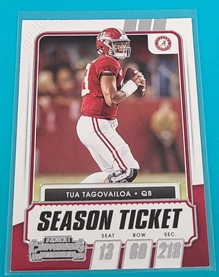 2021 Contenders Draft Picks #25 Tua Tagovailoa Alabama Football Card Z3 - Image 1 of 2