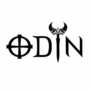 Odino Scritta Adesivo Vichingo 20 x 10 cm Veicolo, Scritta - Foto 1 di 5