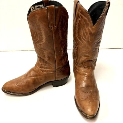 De Colección Durango Coñac Cuero OILED Vaquero Western Motocicleta RODEO Botas de Montar 10 Foto 1 de 4