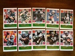 1986 McDonalds Football Seattle Seahawks - complete set of 24 - Green tabs